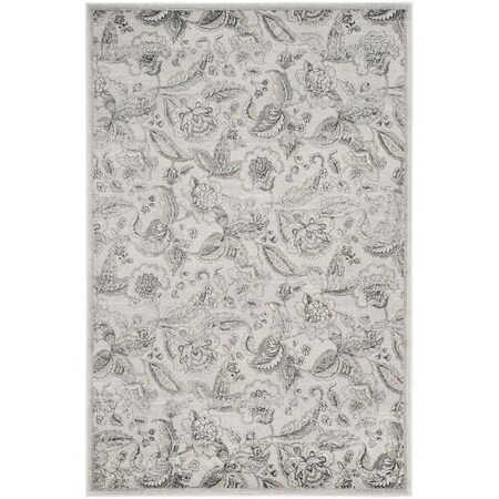 Safavieh Carnegie Power Loomed Large Rectangle RugsSilver & Grey 9 x 12 ft. CNG622S-9